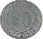 Deutsches Kaiserreich , 20 Pfennig Münze 1887 E , ss-vz -0632-
