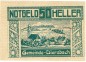 Diersbach , Notgeld 50 Heller -Gem.Stpl- in kfr. K-K 122.d , Notgeld 1920 Oberösterreich