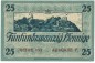 Preview: Dippoldiswalde , Notgeld 25 Pfennig Schein unc-kfr. Tieste 1400.15.02 , S o.D. Verkehrsausgabe -0331-