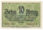 Preview: Dresden , Notgeld 10 Pfennig Schein unc-kfr. Tieste 1480.30.05 S o.D. Verkehrsausgabe -4100-