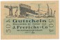 Einswarden , Notgeld 50 Pfennig Nr.2 -ZickZack- unc-kfr. M-G 316.1 , NDS 1921 Seriennotgeld -5758-