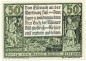 Eisenach , Notgeld 50 Pfennig Schein Nr.4 unc-kfr. M-G 318.1 , TH o.D. Seriennotgeld -5740-
