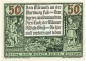 Eisenach , Notgeld 50 Pfennig Schein unc-kfr. M-G 318.1 , TH o.D. Seriennotgeld -5729-