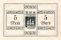 Elmshorn , Banknote 5 Mark Schein unc-kfr. Geiger 127.01.a , Schleswig Holsetein 1918 Großnotgeld