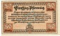 Erfurt , Notgeld 50 Pfennig Schein unc-kfr. Ti.1755.105.05 , Thüringen 1918 Verkehrsausgabe