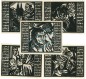 Preview: Erfurt , Notgeld Set 5 Scheine -Nummerngleich- unc-kfr. M-G 344.2 , TH 1921 Seriennotgeld -5789-