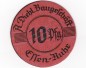 Preview: Essen , Notgeld 10 Pfennig Schein gbr. Ti.1800.25.01 , Rheinland o.D. Verkehrsausgabe