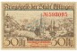 Esslingen , Notgeld 50 Pfennig Schein unc-kfr. Ti.1805.05.01 , Württemberg 1917 Verkehrsausgabe