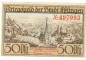 Esslingen , Notgeld 50 Pfennig Schein unc-kfr. Ti.1805.05.05 , Württemberg 1917 Verkehrsausgabe