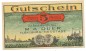 Flensburg , Notgeld 5 Pfennig -M.A.Duer- unc-kfr. M-G 366.1.a , SH o.D. Seriennotgeld -5723-