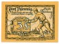 Freiberg , Notgeld 5 Pfennig Schein unc-kfr. Tieste 1950.20.42 , S o.D. Verkehrsausgabe -4156-