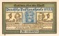 Freiburg , Notgeld 1 Mark Schein -D- unc-kfr. M-G 381.1 , Baden 1922 Seriennotgeld