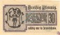 Preview: Friedrichroda , Notgeld 30 Pfennig Schein unc-kfr. Ti.2030.10.15 , Sachsen 1917 Verkehrsausgabe