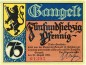 Gangelt , Notgeld 75 Pfennig Schein Nr.1 unc-kfr. M-G 406.1 , Westfalen 1921 Seriennotgeld