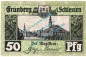 Preview: Grünberg , Notgeld 50 Pfennig Schein in kfr. Tieste 2640.05.21 , Schlesien o.D. Verkehrsausgabe