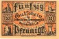 Preview: Grossalmerode , Notgeld 50 Pfennig Schein unc-kfr. Ti.2500.05.15 , Hessen o.D. Verkehrsausgabe