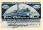Preview: Hückelhoven , Banknote 5 Millionen Mark Schein unc-kfr. Keller 2456.b Rheinland 1923 Inflation