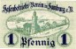 Hamburg , Notgeld 1 Pfennig Schein unc-kfr. Ti.2765.145.01 , Hamburg 1919 Verkehrsausgabe