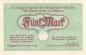 Heidenheim , Banknote 5 Mark Schein unc-kfr. Geiger 227.01.b , Würrtemberg 1918 Grossnotgeld