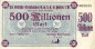 Preview: Herten , Banknote 500 Millionen Mark Schein in gbr Keller 2358.h. , Westfalen 1923 Inflation