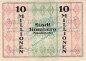 Preview: Homberg , Banknote 10 Millionen Mark Schein in kfr. Keller 2441.c , Rheinland 1923 Grossnotgeld - Inflation