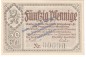 Preview: Königsberg Fr , Notgeld 50 Pfennig Schein in kfr. Tieste 3585.05.10.M2 , Sachsen 1918 Verkehrsausgabe
