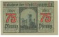 Kempen , Notgeld 75 Pfennig Schein Nr.3 unc-kfr. M-G 689.3 , RHL 1920 Seriennotgeld -5788-