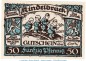 Preview: Kindelbrück M-G 730.1 , Notgeld 50 Pfennig Nr.2 in kfr. von 1920 , Thüringen Seriennotgeld