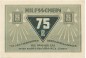 Preview: Lübeck , Notgeld 75 Pfennig Schein Nr.6 unc-kfr. M-G 826.6 , SH 1921 Seriennotgeld -5769-
