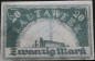 Lautawerk , Banknote 20 Mark -Alu- unc-kfr. Mü.2590.1 , BBG 1922 Großnotgeld -3634-