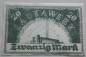 Lautawerk , Banknote 20 Mark -Alu- unc-kfr. Mü.2590.1 , BBG 1922 Großnotgeld -3642-