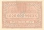 Leipzig , Banknote 1 Million Mark Schein unc-kfr. Bühn 4150.18 , Sachsen 1923 Inflation