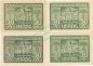 Leipzig , Notgeld Set mit 4 Scheinen unc-kfr. M-G 786.4 , S o.D. Seriennotgeld -5803-