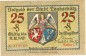 Preview: Leobschütz , Notgeld 25 Pfennig Schein unc-kfr. Ti.4020.05.17 , Schlesien o.D. Verkehrsausgabe