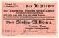Preview: Limbach , Banknote 50 Millionen Mark Schein in gbr. Keller 3274.II.n , Sachsen 1923 Grossnotgeld - Inflation