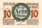 Preview: Lindenberg , 10 Pfennig --FEHLDRUCK-- A in kfr-unc , Ti.4115.... Bayern 1918 Verkehrsausgabe