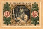 Preview: Lindenberg , 10 Pfennig --FEHLDRUCK-- A in kfr-unc , Ti.4115.... Bayern 1918 Verkehrsausgabe