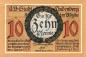Preview: Lindenberg , 10 Pfennig --FEHLDRUCK-- C in kfr-unc , Ti.4115.... Bayern 1918 Verkehrsausgabe