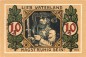 Preview: Lindenberg , 10 Pfennig --FEHLDRUCK-- F in kfr-unc , Ti.4115.... Bayern 1918 Verkehrsausgabe