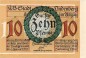 Preview: Lindenberg , 10 Pfennig --FEHLDRUCK-- H in kfr-unc , Ti.4115.... Bayern 1918 Verkehrsausgabe