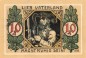 Preview: Lindenberg , 10 Pfennig --FEHLDRUCK-- H in kfr-unc , Ti.4115.... Bayern 1918 Verkehrsausgabe