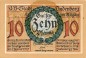 Preview: Lindenberg , 10 Pfennig --FEHLDRUCK-- K in kfr-unc , Ti.4115.... Bayern 1918 Verkehrsausgabe