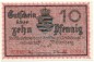 Marienberg , Notgeld 10 Pfennig Schein unc-kfr. Ti.4370.05.05 , S 1917 Verkehrsausgabe -4198-