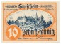 Preview: Mylau , Notgeld 10 Pfennig Schein unc-kfr. Ti.4730.05.15 , S o.D. Verkehrsausgabe -4195-