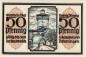 Preview: Nördlingen , Notgeld 50 Pfennig Schein Nr.4 -gelbbraun- in kfr. M-G 978.3 , Bayern 1918 Seriennotgeld