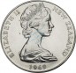 Neuseeland , 1 Dollar Münze 1969 -Cooks Chart Elizabeth II- KM.40 vz-stgl -0267-