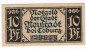 Preview: Neustadt , Notgeld 10 Pfennig Schein in kfr. Tieste 4940.05.20 , Bayern 1920 Verkehrsausgabe