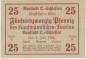 Preview: Neustadt , Notgeld 25 Pfennig Schein unc-kfr. Ti.4960.15.13 , OSL 1920 Verkehrsausgabe -4166-