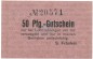 Preview: Neustadt , Notgeld 50 Pfennig Schein unc-kfr. Ti.4960.10.65 , OSL 1919 Verkehrsausgabe -4162-