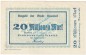 Neuwied , Notgeld 20 Millionen Mark Schein in kfr. Keller 3902.k , Rheinland 1923 Grossnotgeld Inflation